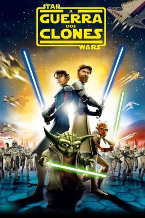 Capa do filme Star Wars: A Guerra dos Clones para assistir online em HD